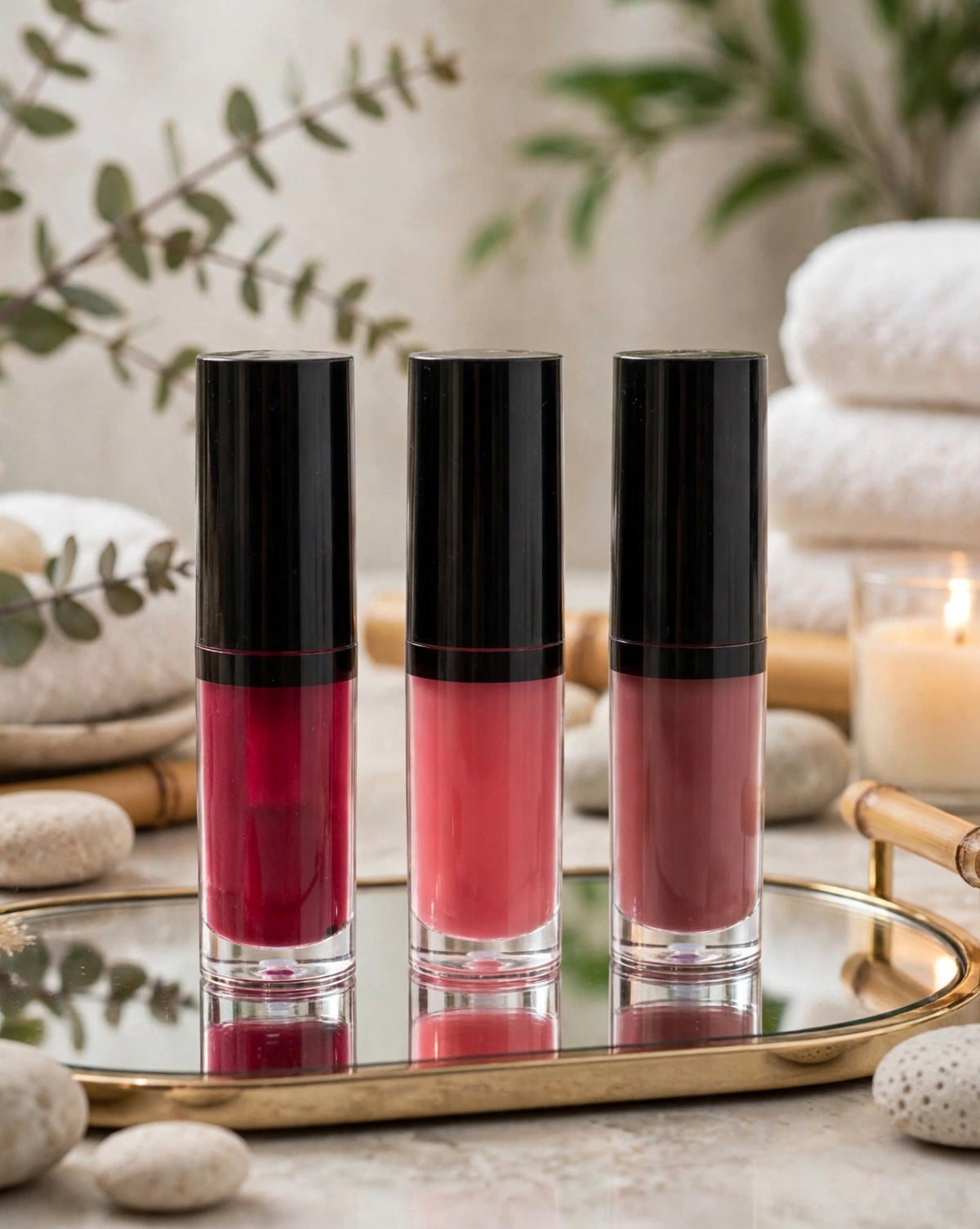 Lip Glow Oil Trio (Sheer Hot Pink,Sheer Pink & Love Letter)