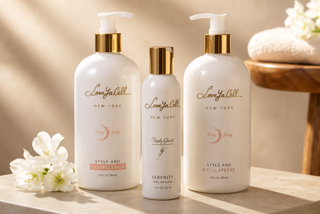 Belle Ame Body Care Set / 3 pc for 65$(body wash 16 oz,body lotion 16oz & body oil 4 oz)