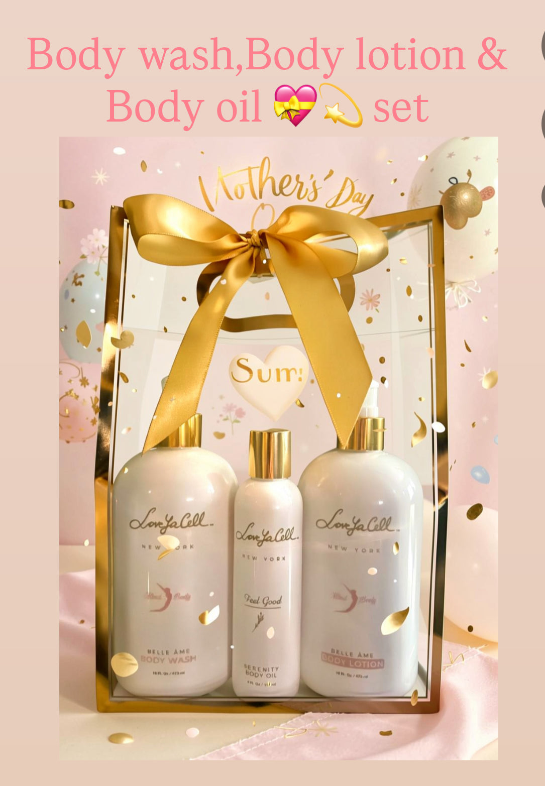 Belle Ame Body Care Set / 3 pc for 50$