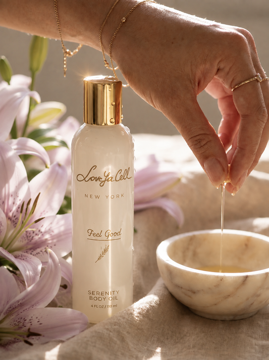 Serenity Body Oil  California Rose & Lychee 20$ 4oz/118ml