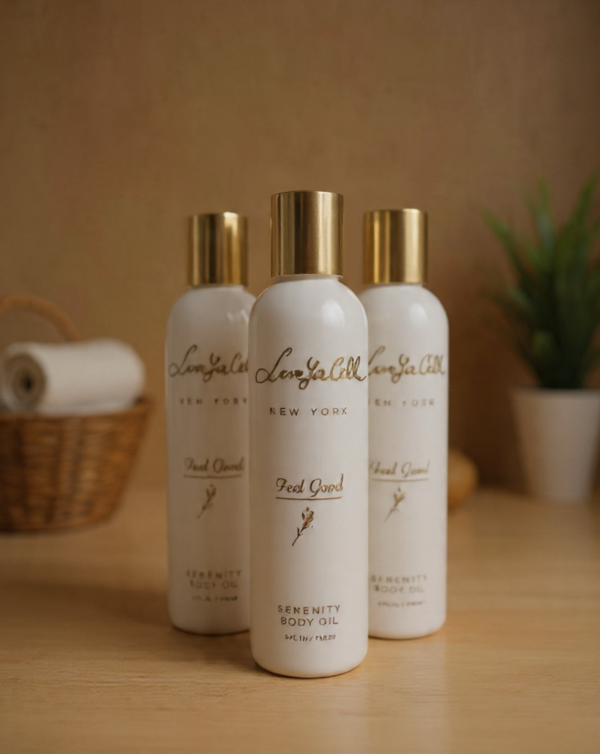 Set of 3 Serenity Body Oil California Rose & Lychee 118 ml sale 3