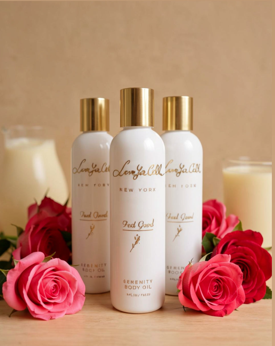 Set of 3 Serenity Body Oil California Rose & Lychee 118 ml sale 3 for 35$